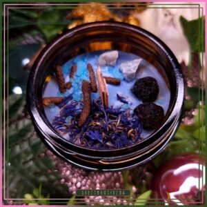 Chors / Duch - słowiańska niebieska świeca rytualna - runy, karty, tarot, rozwój duchowy.