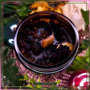 Weles / Woda - słowiańska czarna świeca rytualna - ochrona, oczyszczenie, odpędzanie, uroki, zaklinanie.